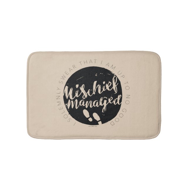 Harry Potter | Marauders Karta Charms Typografi Badrumsmatta (Framsidan)