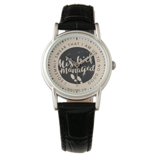 Harry Potter | marauders typografi för berlock för Armbandsur (Framsida)