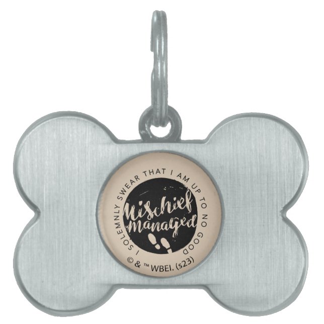 Harry Potter | Marodörens Karta Charms Typografi ID-bricka Husdjur (Framsidan)