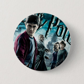 Harry Potter Med Dumbledore Ron och Hermione 1 Knapp