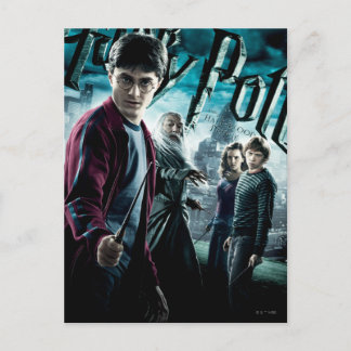 Harry Potter med Dumbledore Ron och Hermione 1 Vykort