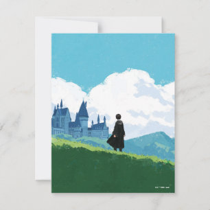 HARRY POTTER™ med utsikt över HOGWARTS™ slott Anteckningskort