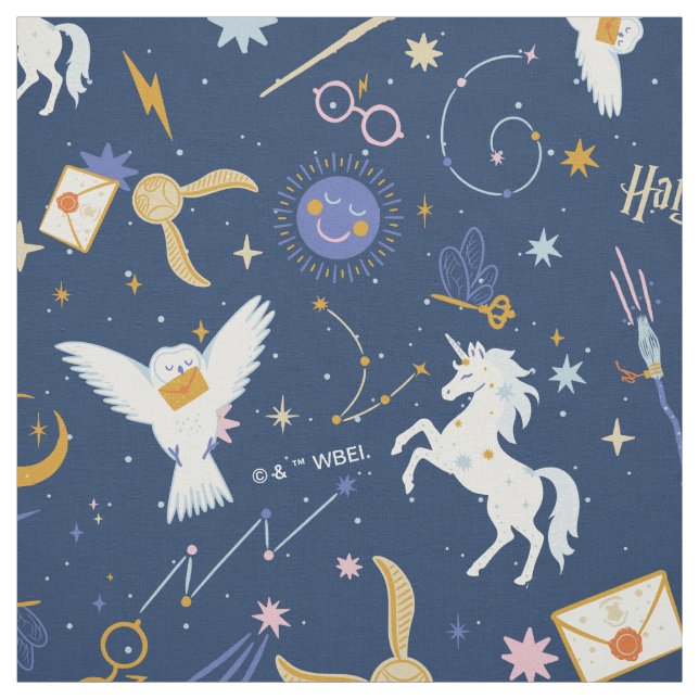 HARRY POTTER™ Midsommar-ikonmönster Tyg (Provkarta)