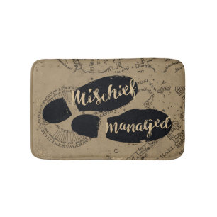 Harry Potter MISCHIEF MANAGED™ Karta-fotavtryck Badrumsmatta