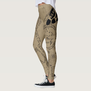 Harry Potter   MISCHIEF MANAGED™ Karta-fotavtryck Leggings
