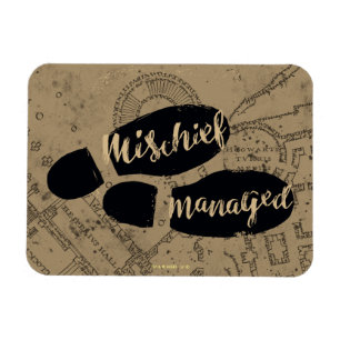 Harry Potter MISCHIEF MANAGED™ Karta-fotavtryck Magnet