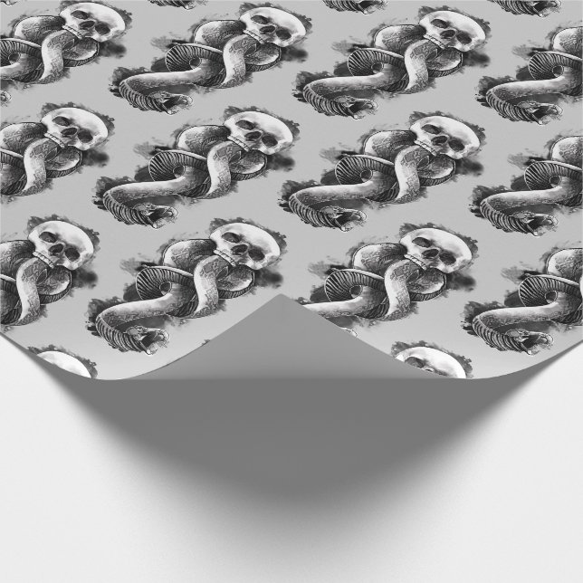 Harry Potter | Mörk Markera vattenfärg Presentpapper (Hörn)