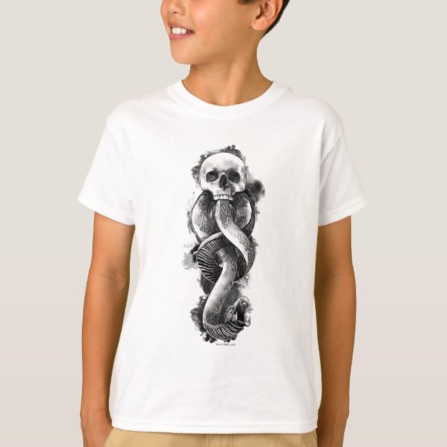 Harry Potter | Mörk Markera vattenfärg Tee Shirt (Framsida)