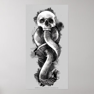 Harry Potter   mörk markerar vattenfärg Poster