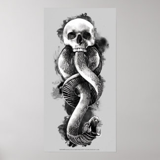 Harry Potter | mörk markerar vattenfärg Poster