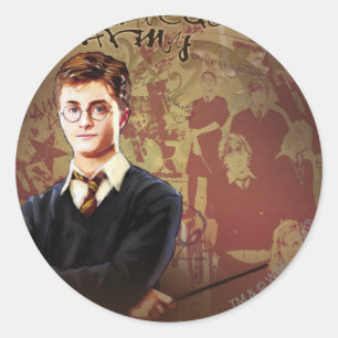 HARRY POTTER OCH BESTÄLLA AV PHOENIX™-collagen Runt Klistermärke