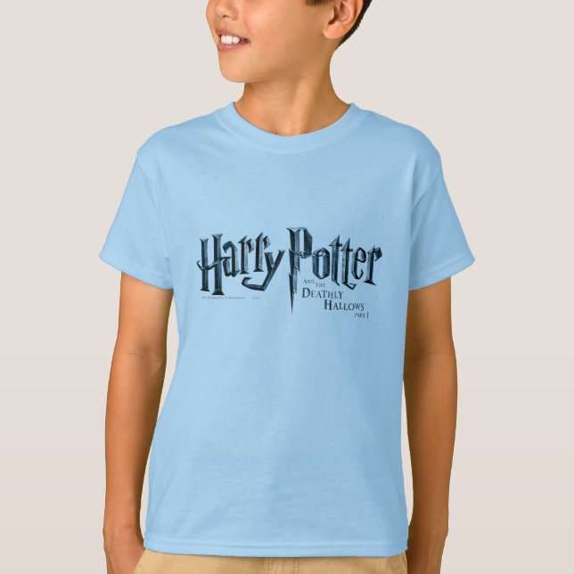 Harry Potter och det Deathly Hallows logotyp 1 2 T Shirt (Framsida)
