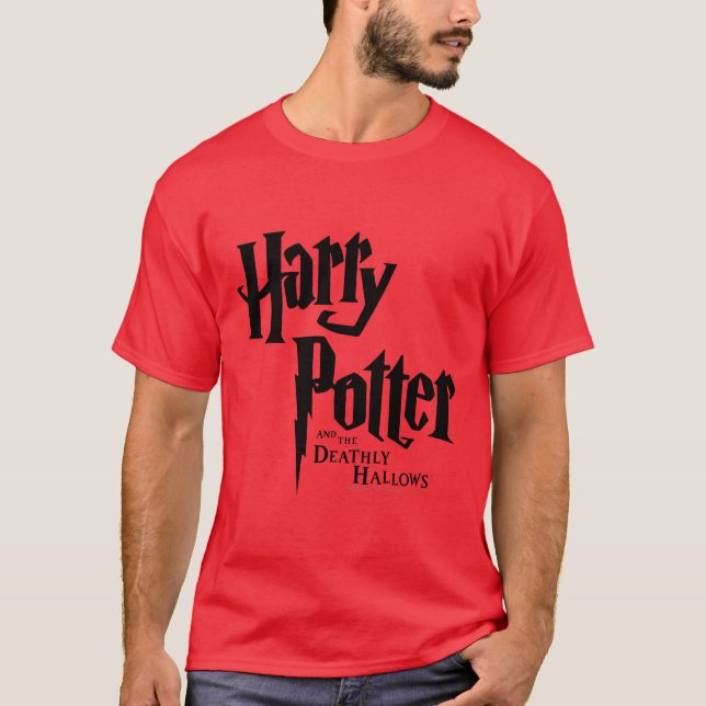 Harry Potter och det Deathly Hallows logotyp 2 Tee Shirt (Framsida)