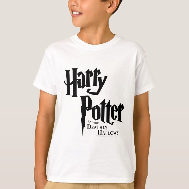 Harry Potter och dödsrelikerna logotyp 2 T-shirt (Framsida)