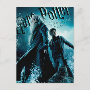 Harry Potter och Dumbledore på klippor 1 Vykort