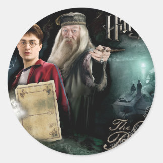 Harry Potter och Dumbledore Runt Klistermärke