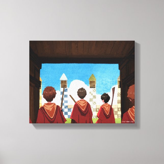 HARRY POTTER™ och GRYFFINDOR™ QUIDDITCH™ Team Canvastryck (Framsida)