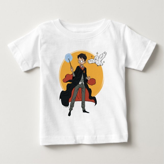 HARRY POTTER™ och Hedwig Illustration T Shirt (Framsida)