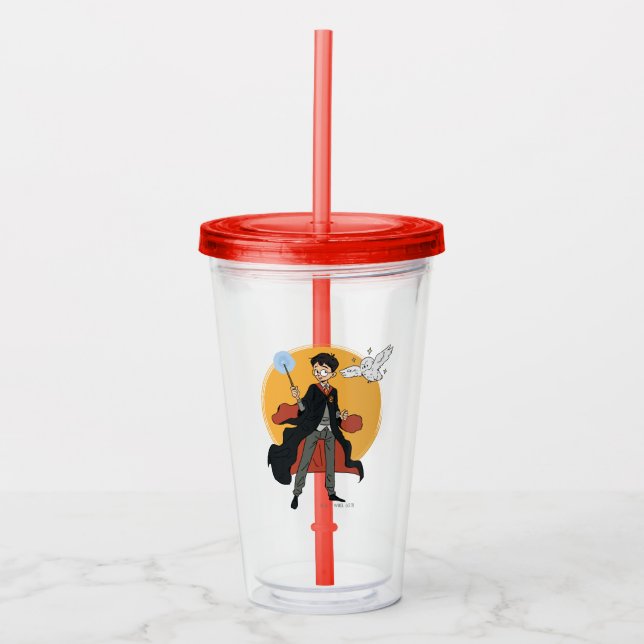 HARRY POTTER™ och Hedwig Illustration Take Away Mugg (Framsida)