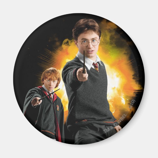 Harry Potter och Ron Weasely Magnet (Framsidan)