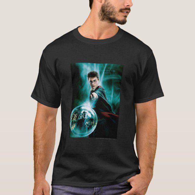 Harry Potter och Voldemort Endast en kan Överleva T Shirt (Framsida)