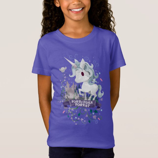 Harry Potter | Otillåtet skogsbruk Unicorn Graphic T-shirt (Framsida)