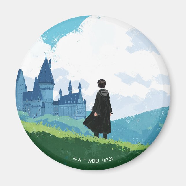 HARRY POTTER™-överseende HOGWARTS™-Castle Magnet (Framsidan)