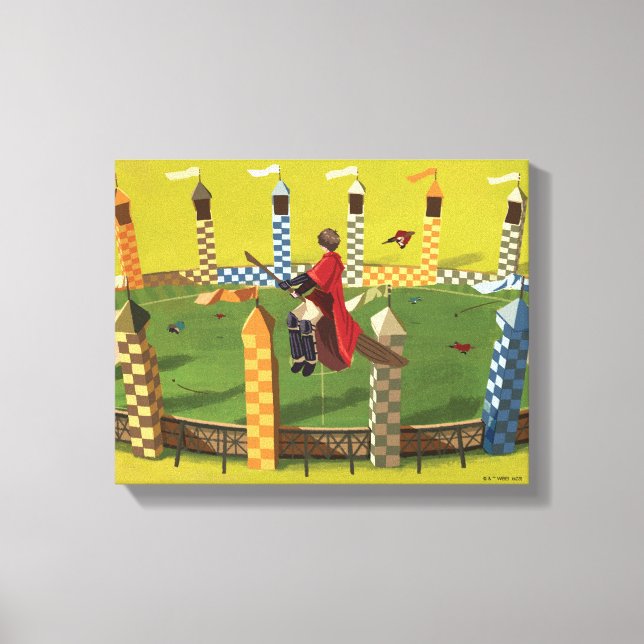 HARRY POTTER™ På jakt efter den gyllene kvicken Canvastryck (Framsida)