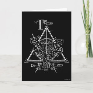Harry Potter pass DEATHLY   HALLOWS grafiskt Kort