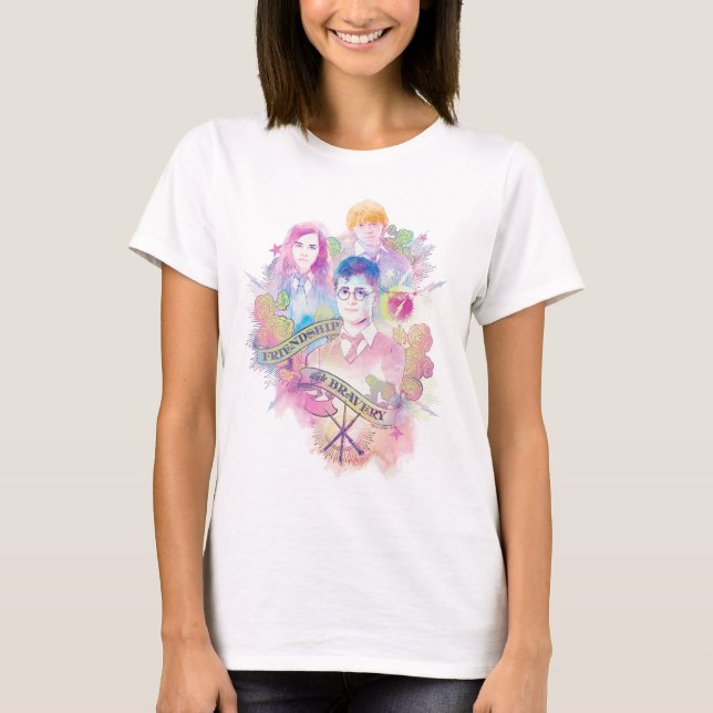 Harry Potter pass | Harry, Hermione & Ron Waterc Tee Shirt (Framsida)
