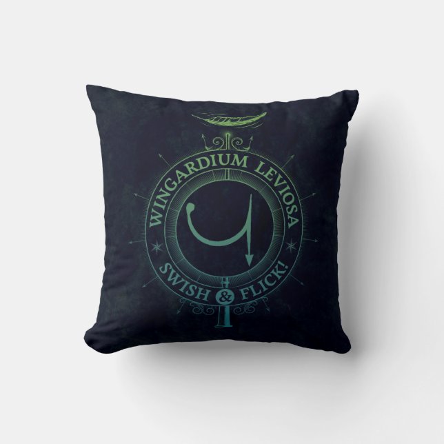 Harry Potter pass | Wingardium grafiska Leviosa Kudde (Framsida)