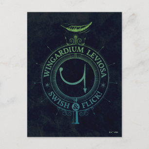 Harry Potter pass Wingardium grafiska Leviosa Vykort