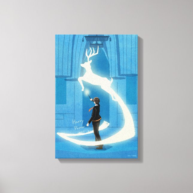 HARRY POTTER™ Patronus-målning Canvastryck (Framsida)