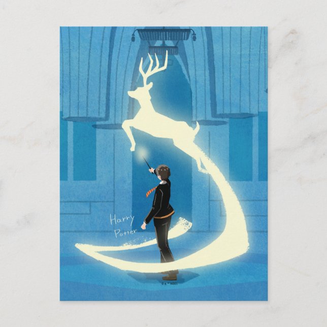 HARRY POTTER™ Patronus-målning Vykort (Framsida)