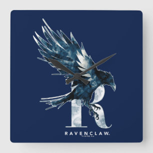 Harry Potter   RAVENCLAW™ korpsvart vattenfärg Fyrkantig Klocka