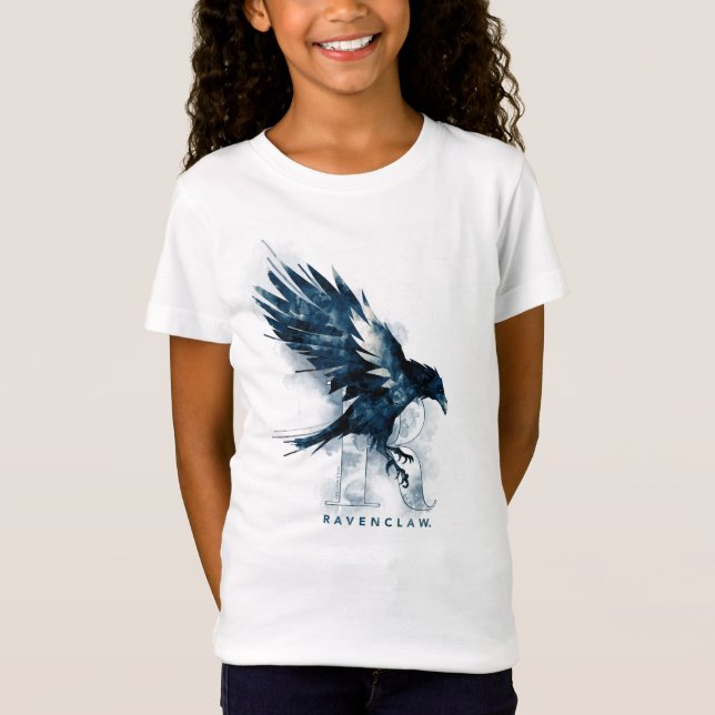 Harry Potter | RAVENCLAW™ korpsvart vattenfärg T Shirt (Framsida)