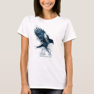 Harry Potter RAVENCLAW™ korpsvart vattenfärg T-shirt