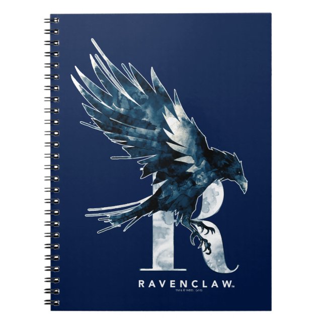 Harry Potter | RAVENCLAW™ Raven Watercolor Anteckningsbok (Framsidan)
