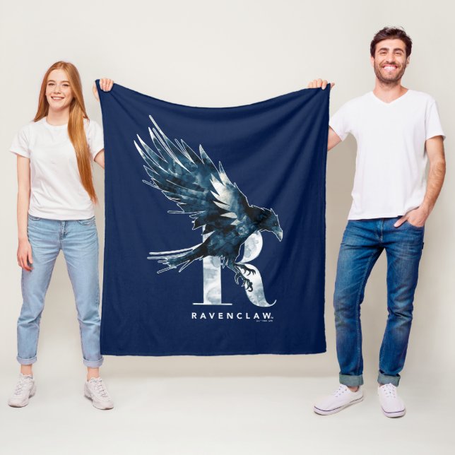 Harry Potter | RAVENCLAW™ Raven Watercolor Fleecefilt (På plats)