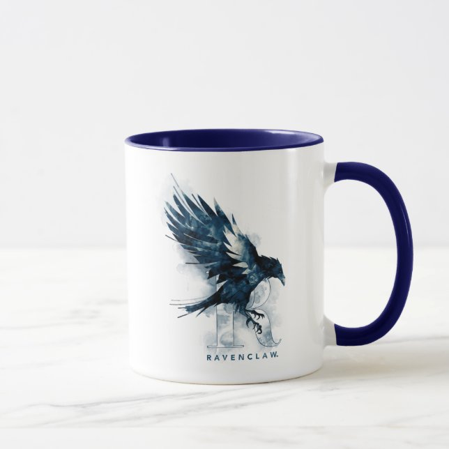 Harry Potter | RAVENCLAW™ Raven Watercolor Mugg (Höger)