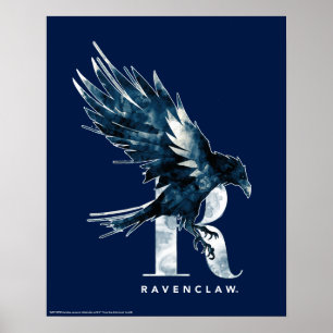 Harry Potter RAVENCLAW™ Raven Watercolor Poster