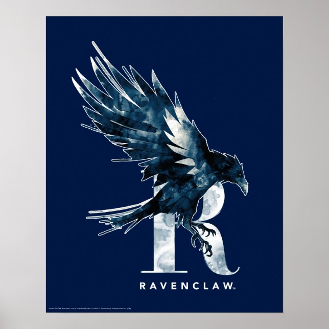 Harry Potter | RAVENCLAW™ Raven Watercolor Poster (Framsidan)