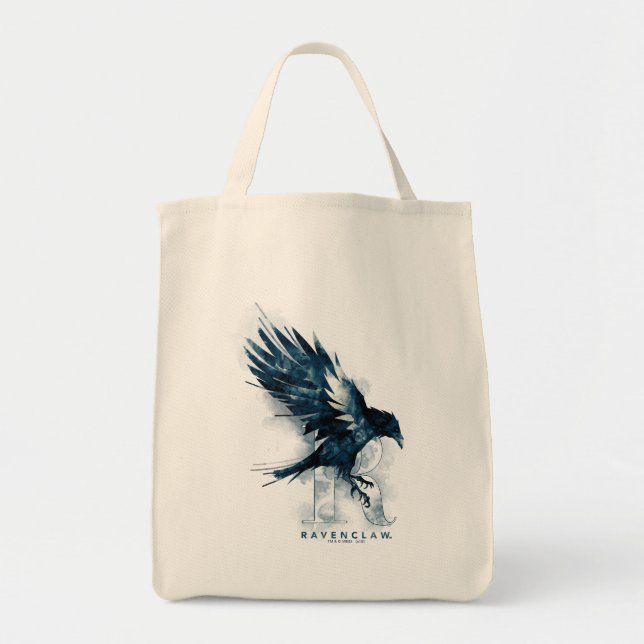 Harry Potter | RAVENCLAW™ Raven Watercolor Tygkasse (Framsidan)