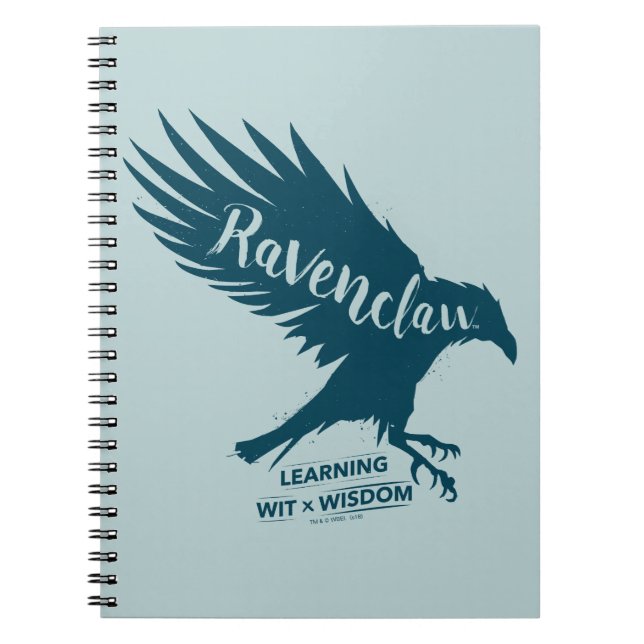 Harry Potter | RAVENCLAW™ Silhouette Typografi Anteckningsbok (Framsidan)