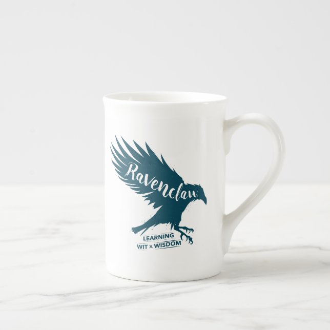 Harry Potter | RAVENCLAW™ Silhouette Typografi Benporslin Mugg (Höger)