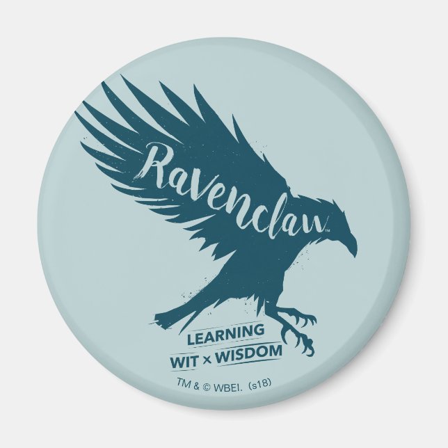 Harry Potter | RAVENCLAW™ Silhouette Typografi Magnet (Framsidan)