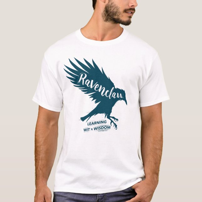 Harry Potter | RAVENCLAW™ Silhouette Typografi T Shirt (Framsida)