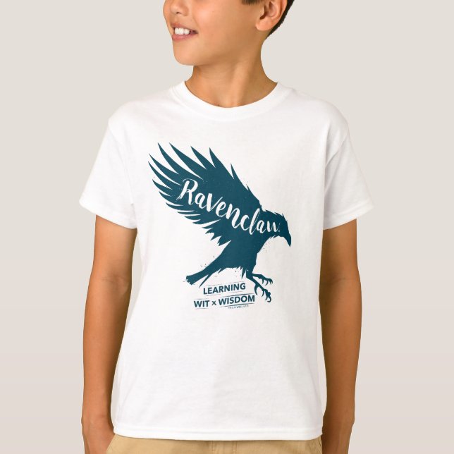 Harry Potter | RAVENCLAW™ Silhouettetypografi Tee Shirt (Framsida)