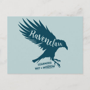 Harry Potter RAVENCLAW™ Silhouettetypografi Vykort