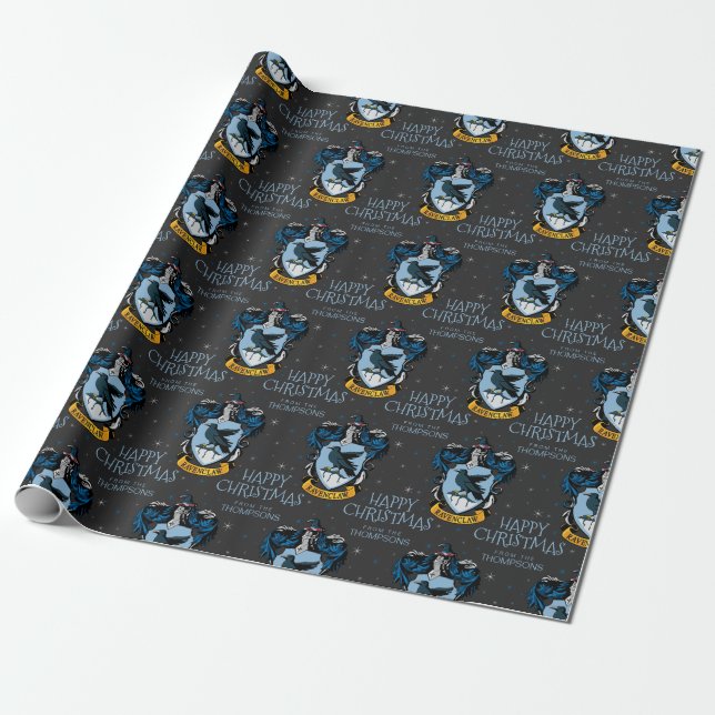 Harry Potter | Ravenclaw Vapensköld - Lycklig jul Presentpapper (Utrullad)